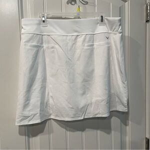 NWT White Callaway Golf Skirt XL